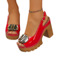 👡 60% RABATT! ✨ Elegant Peep-Toe Spänne Hälade Sandaler – Stilren Design, Bekväm Klack & Perfekt För Speciella Tillfällen 🌸