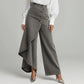 Asymmetriska omlottjeans 👖 Kombinera culottes och byxor, hög midja för att förlänga benen, vida och böljande, med diagonalt placerade knappar – förvandla dig omedelbart till en fashionista! ✨