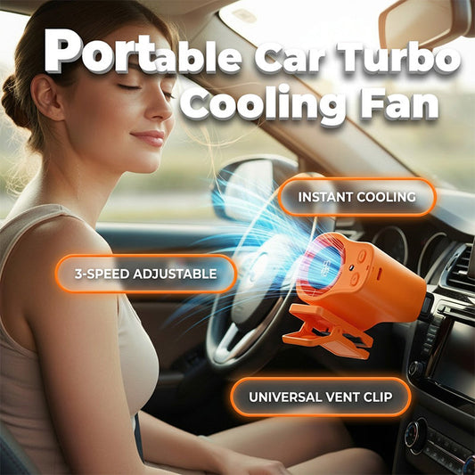 🚗 50% RABATT NU!❄️ Handsfree-fläkt med LED-skärm – Kraftfull Kylning & Stabil Fästning – Bärbar Essential 🔋