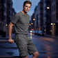 🩳✨ Casual-cargoshorts för män med resår i midjan – skön passform hela dagen