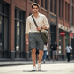 🩳✨ Casual-cargoshorts för män med resår i midjan – skön passform hela dagen