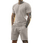 ⏰Limiterad 50 % rabatt 👕👖2-delat set med sport-T-shirt och shorts för herr