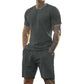 ⏰Limiterad 50 % rabatt 👕👖2-delat set med sport-T-shirt och shorts för herr