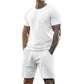 ⏰Limiterad 50 % rabatt 👕👖2-delat set med sport-T-shirt och shorts för herr
