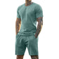 ⏰Limiterad 50 % rabatt 👕👖2-delat set med sport-T-shirt och shorts för herr
