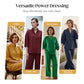 👚60% RABATT på utvalda produkter👖 Kvinnors Ståkrage Topp & Vida Byxor Set – Vardagschic, Ansträngningslös Stil & Heldagskomfort 🌿