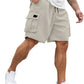 🩳50 % RABATT✨ Avslappnade sommar-cargoshorts för herr 🌞 Rymlig passform, praktiska sidfickor, luftigt material för varmt väder ✨