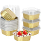 🧁 50% RABATT! 🔥 10-pack engångsbakformar i aluminiumfolie med lock – Värmetåliga, läckagesäkra & perfekta för bakning, måltidsförberedelser & förvaring 🍰