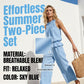 👗 50% RABATT NU! 🌺 Kvinnors 2-delat ärmlöst set – Smockad halsringning topp & vida byxor – Luftig semesterstil, mjuk & andningsbar – perfekt för varma sommardagar ✨