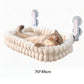 🐱🌞 Hopfällbar Kattfönsterhängmatta med Sugkoppar – Bekväm Solplats för Din Katt