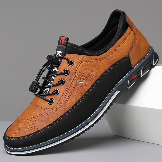 👞 60% RABATT NU! ✨ Herr Klassiska och Stiliga Läderskor – Tidlös Design, Premiumkvalitet & Bekväm Passform – Från Styrelserum till Bar 🏛️