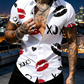 👕 50% RABATT NU! 🔥 Kortärmad skjorta med knappar och Kiss-tryck för män – Rockstuk, bekväm bomull & perfekt för konserter, lediga dagar eller en tuff sommarlook 🎸
