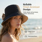 👒✨ 50% RABATT – Elegant solhatt med bred brätte & rosett 🎀 Hopfällbar design med 360° solskydd för sommarens alla dagar ☀️