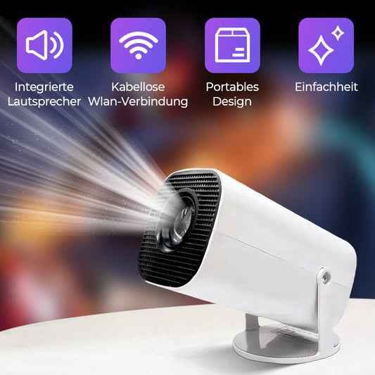 🥳STOR REA 2026🥳💞Över 50 000 sålda!🎬💨50 % RABATT! 1080P WiFi-projektor – Trådlös skärmspegling, inbyggd stereo. Perfekt för filmer, spel och umgänge med familjen. En mysig hemmabio. 🛋️🎞️