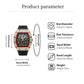 ⌚Limiterad Upplaga – 50% RABATT! ✨ Herr Lyx Tunnformad Klocka med Strass-dekorationer