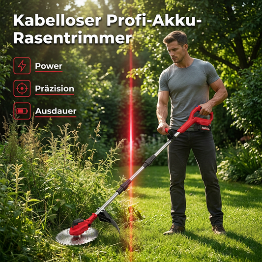 ⏰ 【Limitierte Auflage-50 % Rabatt + versandkostenfrei 🚚】⚡🌿 Kabelloser elektrischer Rasentrimmer mit bürstenlosem Motor – mehr Leistung, leiser Betrieb & längere Lebensdauer