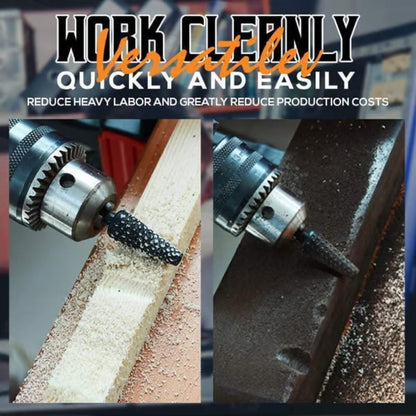 🔧 50% RABATT NU!✨ 5-delars Set med Roterande Stålfilar – Hållbara, Multi-form & Effektiv Avgradning 🛠️