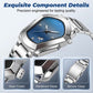⏳⌚ BEGRÄNSAT ERBJUDANDE: 50 % RABATT! Herrekvartsur med rombmönstrad urtavla – rostfritt stål, urtavla med tonad färg, 8 olika kombinationer, unik och elegant stil ✨
