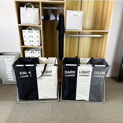 🧺👕🔄 50 % RABATT UNDER BEGRÄNSAD TID! ✨📦 Hopfällbar tvättkorg med 3 fack – platsbesparande, lätt, för sovrum och badrum 🏠🧼