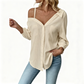 👚✨ Avslappnad baraxlad skjorta för dam med knäppning – sval, ledig & snygg för sommaren ☀️