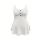 👚✨🛒 Limiterat: 50 % rabatt-- Ärmlös sommartop med knappar fram för dam – luftig, sval & perfekt för soliga dagar ☀️