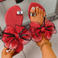 👡 50% RABATT NU! 🌸 Eleganta Rosett-Platta Strandsandaler – Mjuk fotbädd & halkfri sula – Lätta och feminina – perfekta för sommarpromenadet eller semestern vid havet 🎀