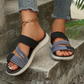 🔥Dämpade platta sandaler med flera remmar