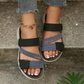 🔥Dämpade platta sandaler med flera remmar
