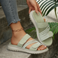 🔥Dämpade platta sandaler med flera remmar