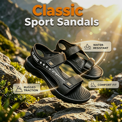 👟🏞️ Klassiska sport-sandaler för män – 50 % RABATT! Robusta, bekväma, perfekta för vandring och fritid. 🔥☀️