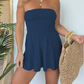 🎉Sista dagen-erbjudande: 50 % rabatt💃Strapless jumpsuit för damer – sommar- och strandklänning med veckad överdel