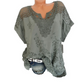 ✨Elegant spetsbroderad v-ringad damtopp
