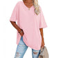 👕T-shirt med V-ringning för damer
