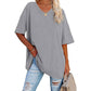 👕T-shirt med V-ringning för damer