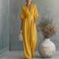 👗Jumpsuit för damer med V-ringning, hög midja och vida ben