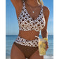 ⏳Tidsbegränsad 50% rabatt⏰Högmidjat tvådelat bikiniset för damer🏖️👙