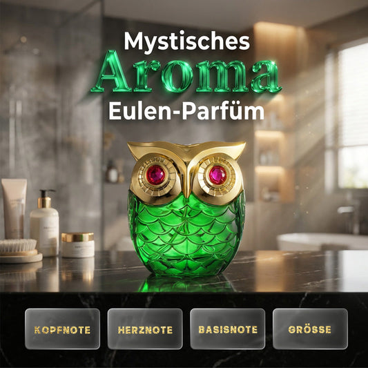 🔥🦉 50% RABATT! Mystisk Eau de Parfum – Mystisk Doft, Elegant Uggleflaska, Långvarig. 🌙💎