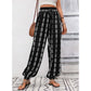👖 50% RABATT NU! 🌸 Dambyxor med smockad hög midja och lykta-silhuett – Luftiga, andningsbara & elastisk midja – Perfekta för sommar, strand eller resort – trendiga och bekväma 🌿