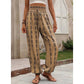 👖 50% RABATT NU! 🌸 Dambyxor med smockad hög midja och lykta-silhuett – Luftiga, andningsbara & elastisk midja – Perfekta för sommar, strand eller resort – trendiga och bekväma 🌿