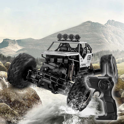 🚗【Limiterat: –50 % + fri frakt】💨 Barnens legering RC-bil – 4×4 fyrhjulsdrift med klättringsfunktion