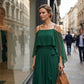 💃 Cold shoulder maxiklänning – elegant, flödande & perfekt för att framhäva axlarna, smickrande passform & mjukt fall 🌿