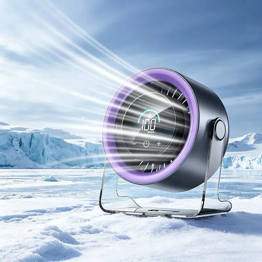❄️ 50% RABATT HALVT PRIS⏰🔥 Höghastighetsskrivbordsfläkt med TEC-kylning 🌬️