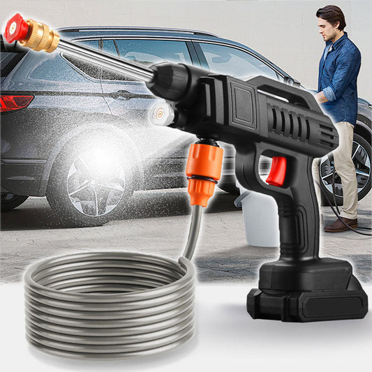 🚗 💦 Multifunktionell Högpresterande Biltvattmaskin – Högtrycksrengöring, Mångsidiga Munstycken & Enkel att Använda – Perfekt för Bil, Cykel & Utomhusrengöring 🧹