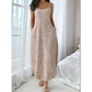 👗 50% RABATT NU! 🐆 Dam maxiklänning med leopardtryck och spaghettiband – flödande & lätt – Perfekt för strand, sommarfester eller djurvild vardagsstil – vild och elegant 🌊✨