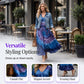 👗💜 Dam casual V-ringad maxiklänning