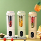 💥 50% RABATT – Multifunktionell Portabel Trådlös Blender | 12 Blad | 4 Hastigheter | Självstädning | 530 ml