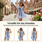 🎁Nyheter 50% RABATT💥 Dam V-ringad Babydoll Miniklänning