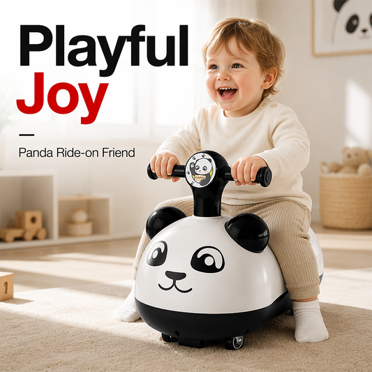 📢📢50% RABATT!! ⏰ Panda Baby Gungbil med Musik och Ljus