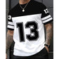 🏃‍♂️🔥 TIDSBEGRÄNSAT 59% RABATT! Herr Grafisk Sport-T-shirt med Siffertryck – Avslappnad passform, Mjuk komfort & Streetwear-stil 👕