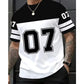 🏃‍♂️🔥 TIDSBEGRÄNSAT 59% RABATT! Herr Grafisk Sport-T-shirt med Siffertryck – Avslappnad passform, Mjuk komfort & Streetwear-stil 👕